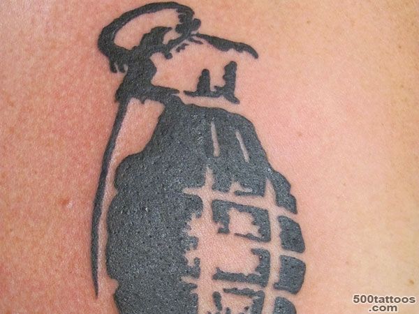 24 Volatile Grenade Tattoo Designs_12