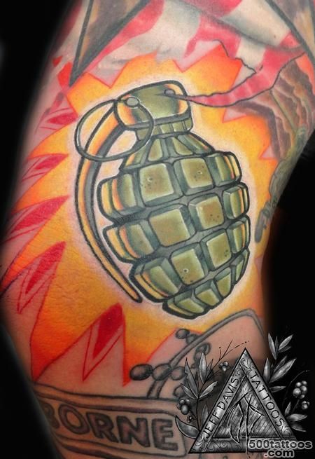 Grenade Tattoo by Jeff Davis Sr.  Tattoos_5