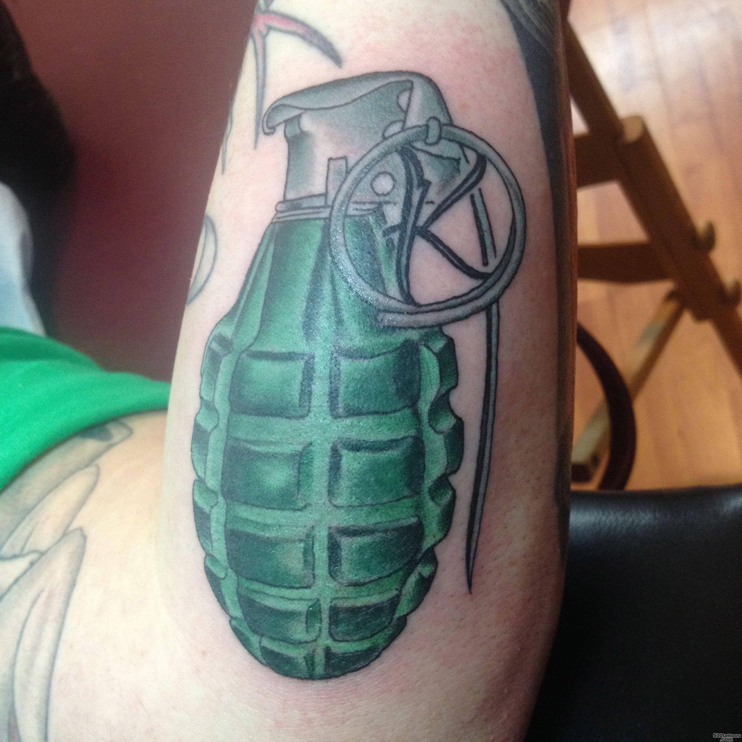 grenade tattoo – Cobra Custom Tattoo_49