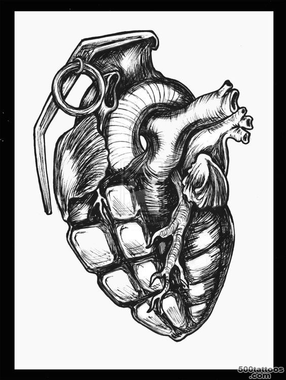 Heart Grenade Sketch Framed by shadowkult on deviantART ..._30