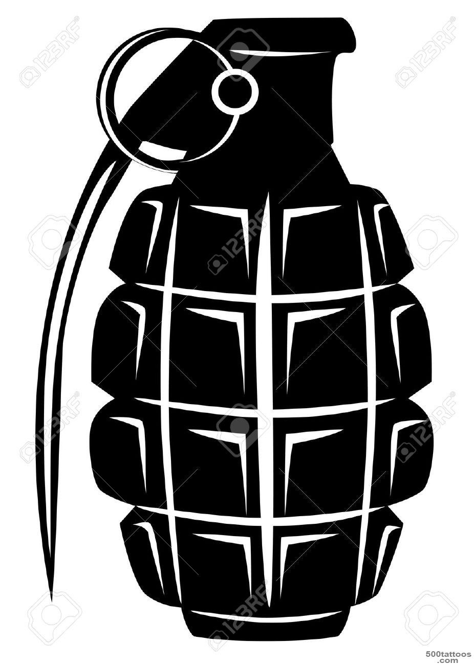 Pin Grenade Stencil Tattoo on Pinterest_36