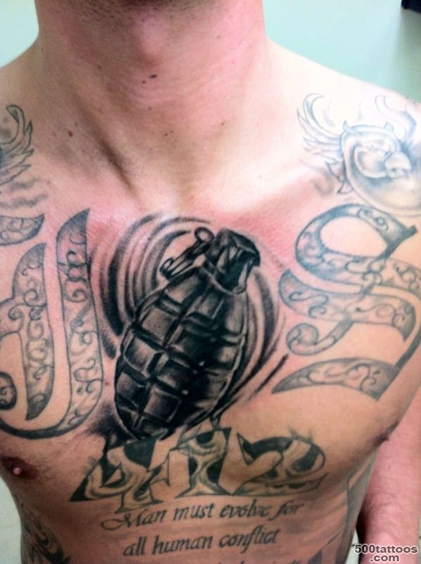 Pin Grenade Tattoo By Jeff Davis Sr Tattoos on Pinterest_45