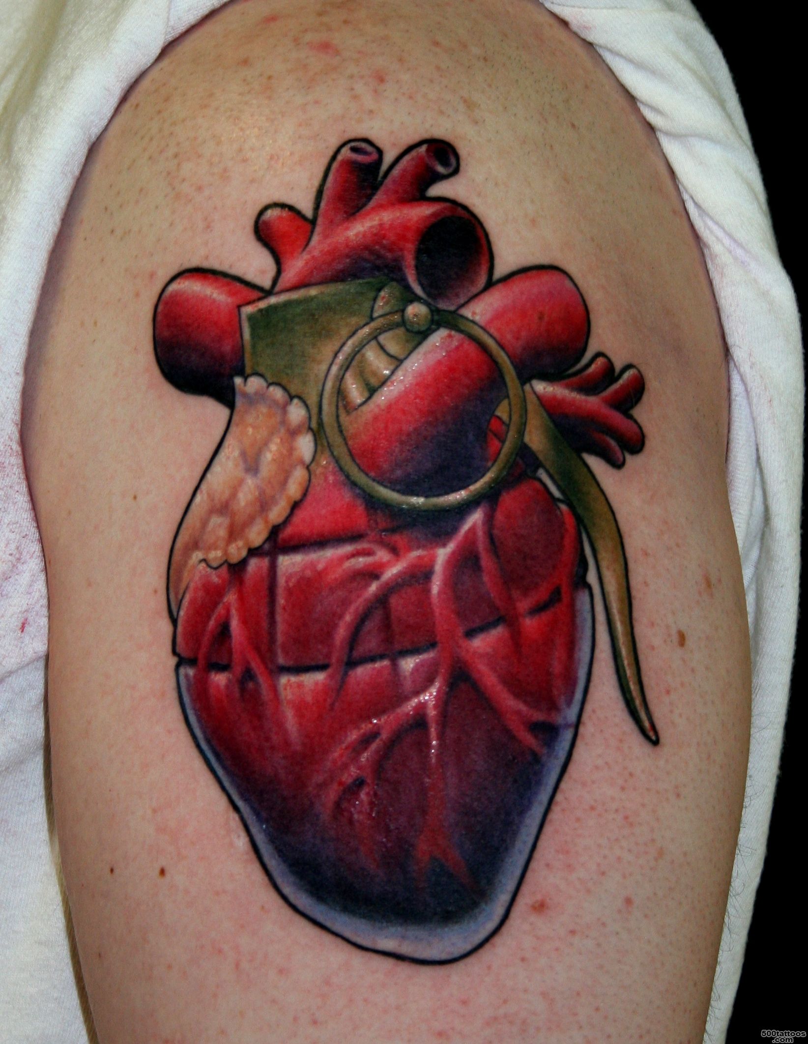 Pin Heart Grenade Colored Tattoo Pictures To Pin On Pinterest on ..._27