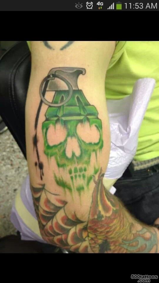 Skull grenade  tattoo ideas  Pinterest  Grenades and Skulls_29