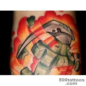 24 Volatile Grenade Tattoo Designs_28