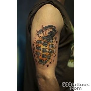 Exploding grenade arm tattoo   TattooMagz   Handpicked World#39s _21