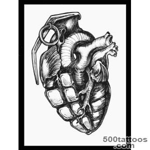 Heart Grenade Sketch Framed by shadowkult on deviantART _30
