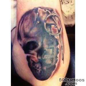 Skullgrenade on lower arm  grenade tattoo  Pinterest_25