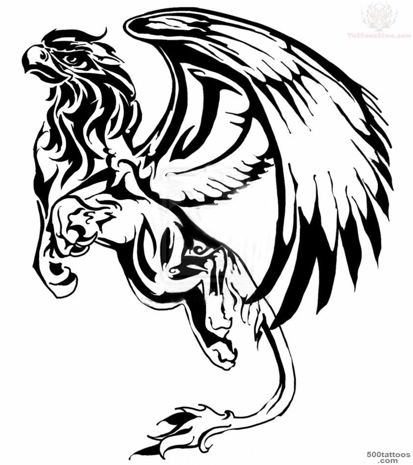 Griffin Tattoo Design For Young_10