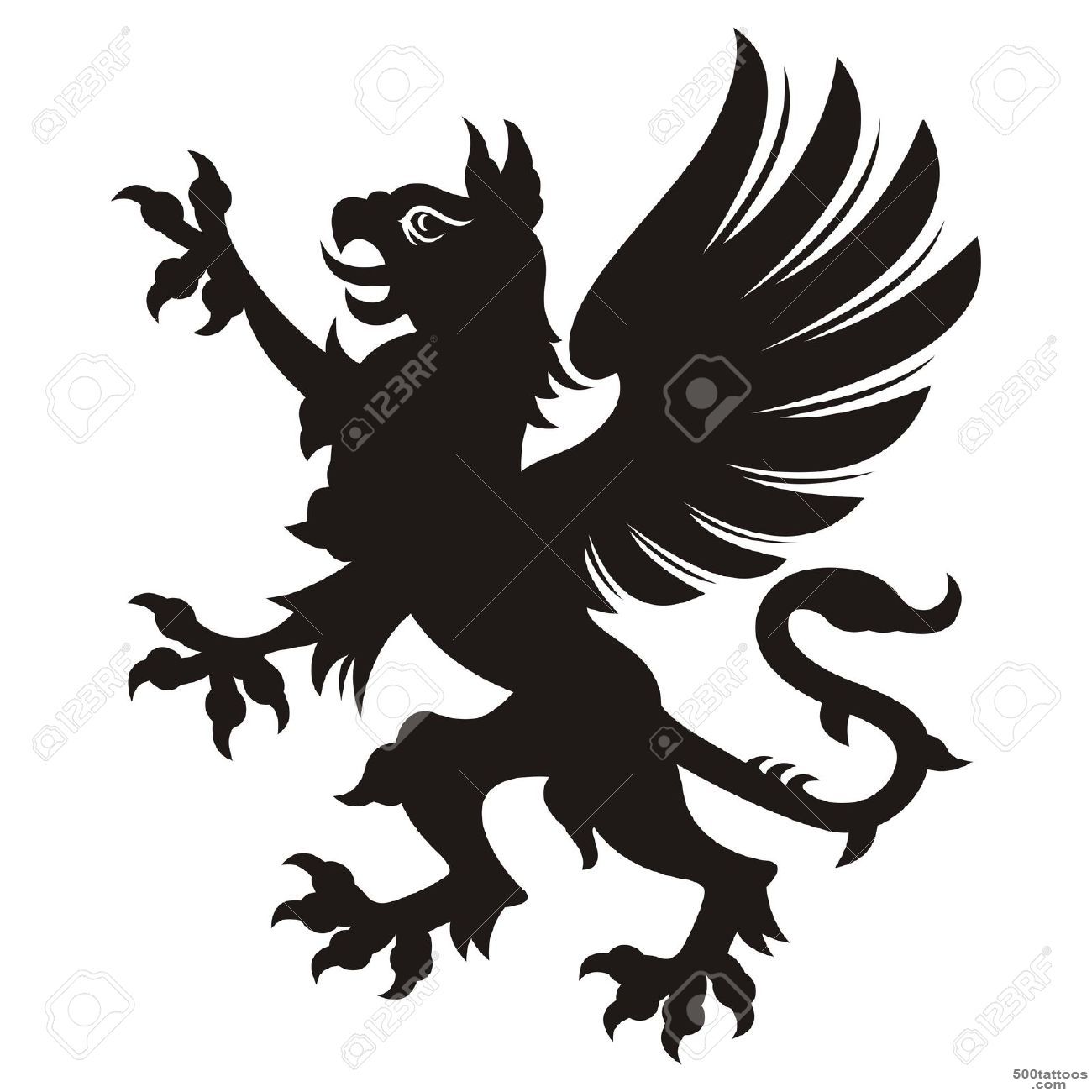 Griffin Tattoo Vector Royalty Free Cliparts, Vectors, And Stock ..._38