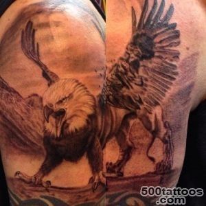 14 Gorgeous Griffin Tattoo Design Ideas_17