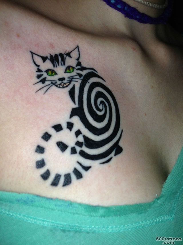 15 Fascinating Cheshire Cat Tattoos 2016_25