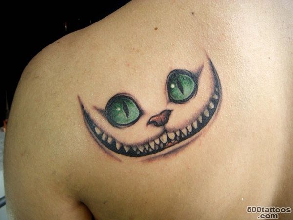 26 Staggering Cheshire Cat Tattoo Ideas_4