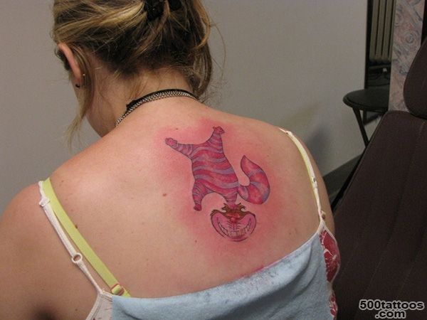 26 Staggering Cheshire Cat Tattoo Ideas_16