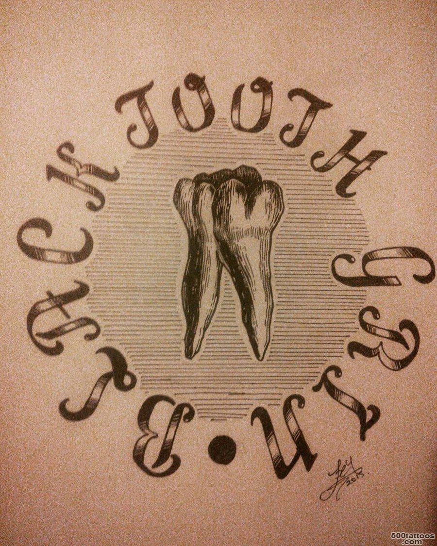 Black Tooth Grin Tattoo Design by JoeySleaze on DeviantArt_48