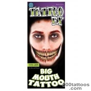 Evil Grin Temporary Big Mouth Tattoo Kit_15