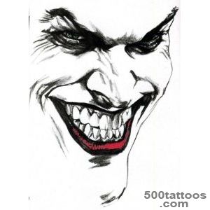 Joker Clown Grin Tattoo Design   Tattoes Idea 2015  2016_39