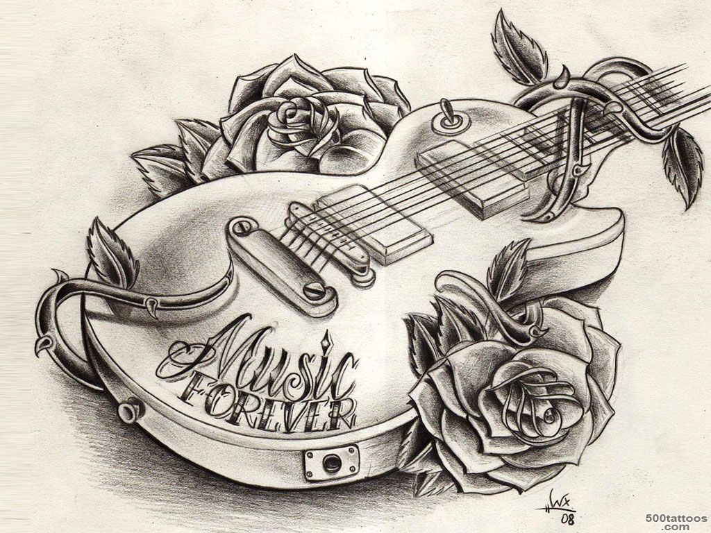 9 Cool Guitar Tattoos   Tattoo Design Ideas_47