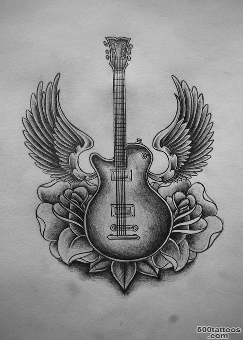 11 Beautiful Guitar Tattoo Design And Ideas_20