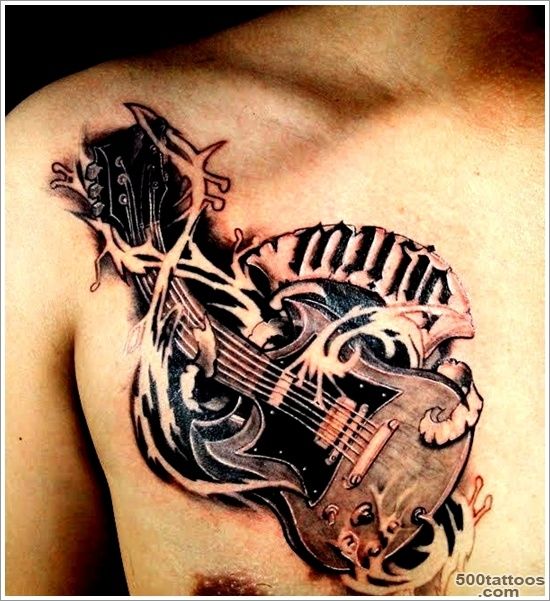 25 Creative Guitar Tattoo Designs_46