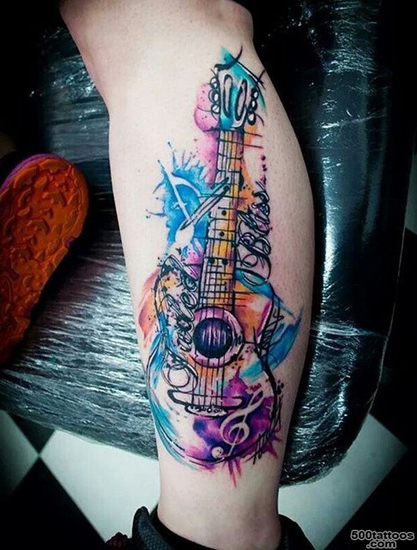 60 Inspirational Guitar Tattoos   nenuno creative_16
