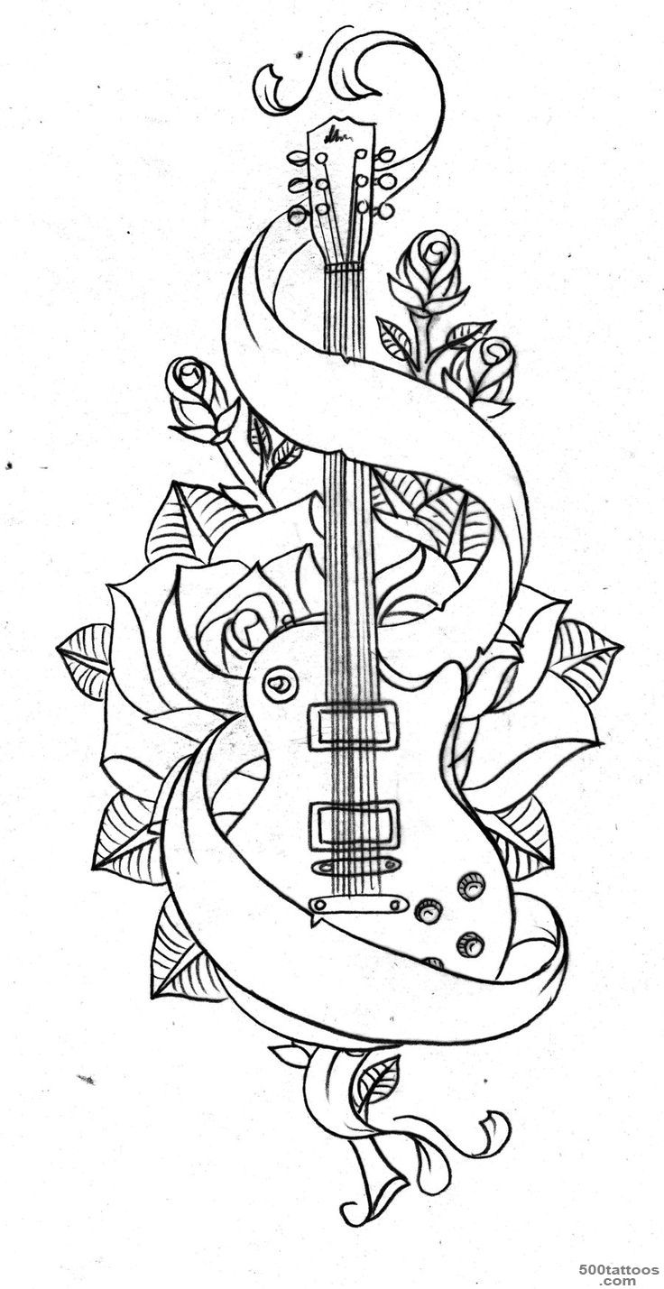 1000+ ideas about Guitar Tattoo on Pinterest  Tattoos, Music ..._1