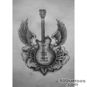 11 Beautiful Guitar Tattoo Design And Ideas_20