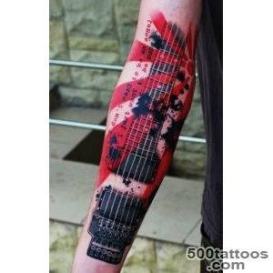 55 Guitar Tattoo Designs and Ideas for Men and Women_29