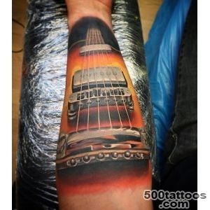 65 Guitar Tattoos For Men   Acoustic And Electric Designs_13