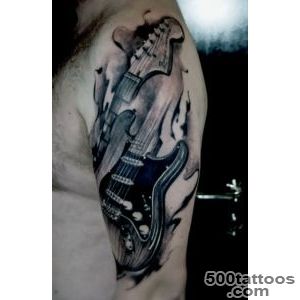 65 Guitar Tattoos For Men   Acoustic And Electric Designs_18