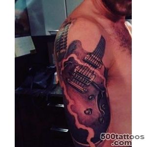 65 Guitar Tattoos For Men   Acoustic And Electric Designs_32