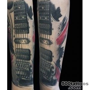 65 Guitar Tattoos For Men   Acoustic And Electric Designs_36