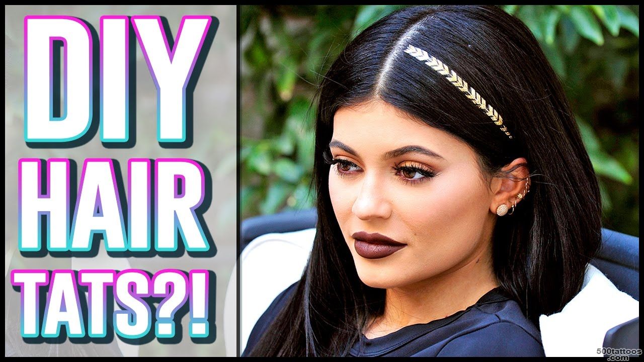 DIY Kylie Jenner Hair Tattoo Hack!   YouTube_26