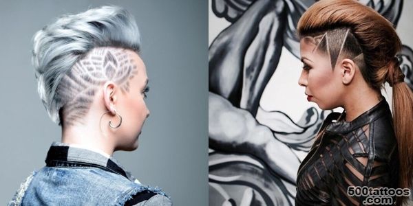 Trendy hair tattoos and designs! Images and Video tutorials!_23