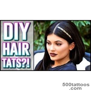 DIY Kylie Jenner Hair Tattoo Hack!   YouTube_26