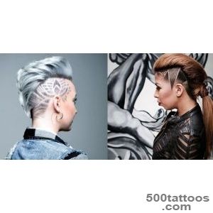 Trendy hair tattoos and designs! Images and Video tutorials!_23