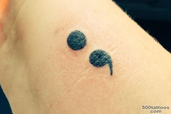 Project Semicolon Tattoos Punctuation Becomes Trending Tattoo ..._23