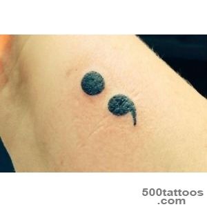 Project Semicolon Tattoos Punctuation Becomes Trending Tattoo _23