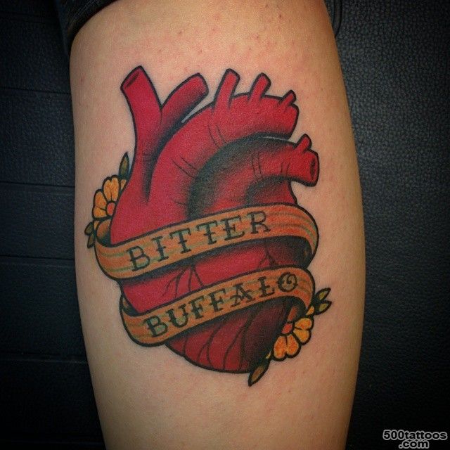 35 Sensitive Anatomical Heart Tattoo Designs_13