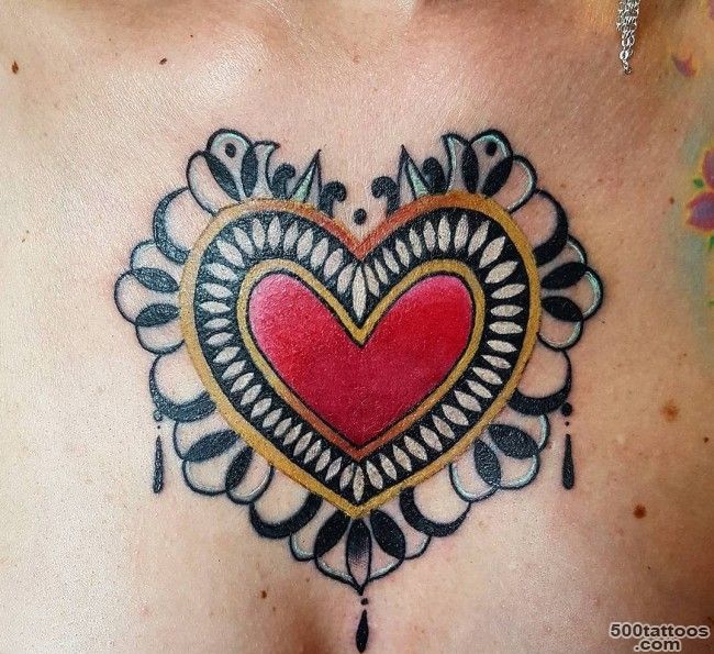40 Sweet Heart Tattoo Designs and Meaning   True Love_31