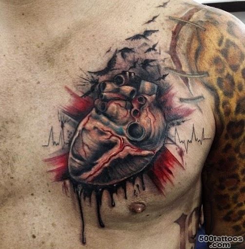 Real Heart Tattoo Designs  20 Cool And Amazed Real Heart Tattoo ..._49