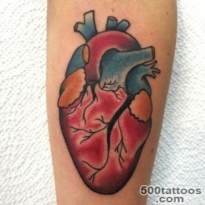 35 Sensitive Anatomical Heart Tattoo Designs_37