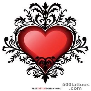 55 Heart Tattoos  Love And Sacred Heart Tattoo Designs_2