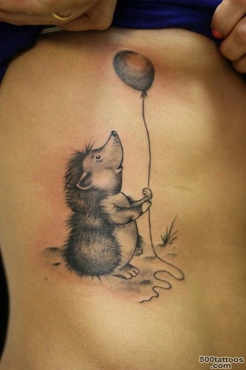 Beautiful color ink hedgehog tattoo on upper arm   Tattooimages.biz_30