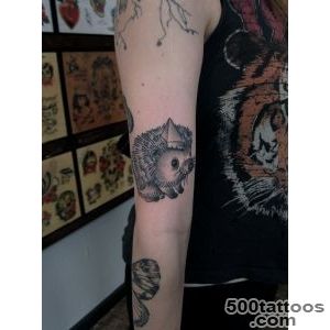 FYeahTattooscom — hedgehog tattoo by Justin Dion in Portland _33