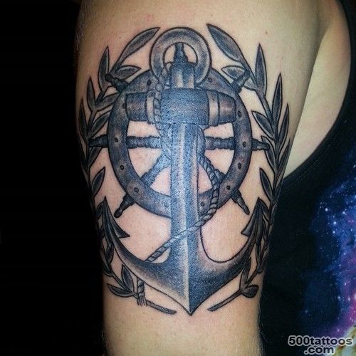 Pin Traditional Anchor Helm Airplanes Clouds – Tattoo Picture At ..._16