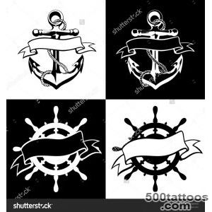 Anchor Helm Icon Tattoo Logo Grunge Design Hand Art Stock Photo _47