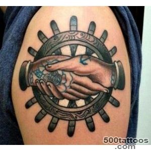 tattoo traditional helm on Pinterest  Nautical Tattoos, Ship _23