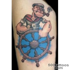 Traditional Popeye at The Helm Tattoo by Sara Eve  Tattoos_50
