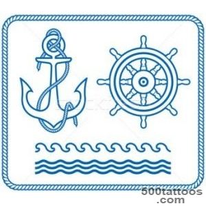 anchor · simple · vector · Tattoo · · style white Stock _ 48